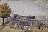 William P. Chappel Canvas Paintings - Berg's Ship Yard